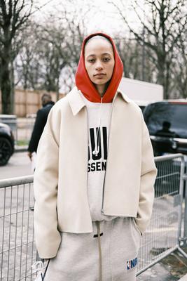 Paris Fashion Week by JB Soulliat. Mardi 28 janvier-stock-foto