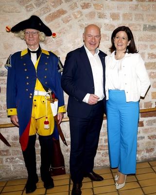 Kai Wegner, Katharina G?nther-W?nsch beim traditionellen Neujahrsempfang der CDU Spandau in der Spandauer Zitadelle.-stock-foto