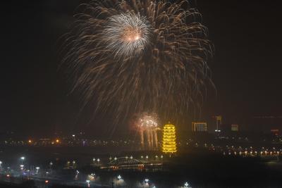 Chinese Celebrate lunar New Year in Xinjiang-stock-photo