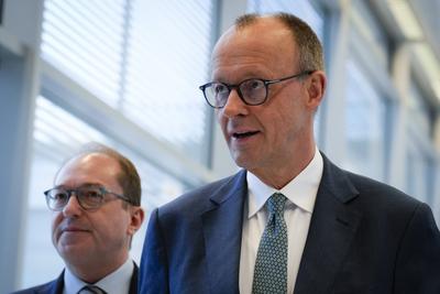 CDU/CSU-Bundestagsfraktion, Friedrich Merz, Alexander Dobrindt-stock-photo