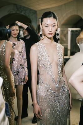 Paris Fashion Week by JB Soulliat. Mardi 28 janvier-stock-foto