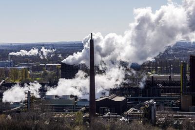 Kokerei Prosper in Bottrop, ArcelorMittal *** Prosper coking plant in Bottrop, ArcelorMittal-stock-foto