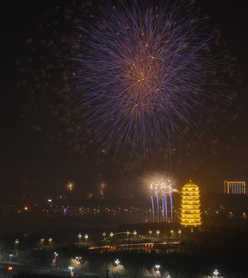 Chinese Celebrate lunar New Year in Xinjiang-stock-photo