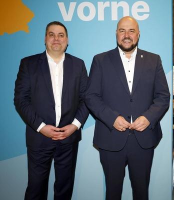 Heiko Melzer, Frank Bewig beim traditionellen Neujahrsempfang der CDU Spandau in der Spandauer Zitadelle. *** Heiko Melz-stock-foto