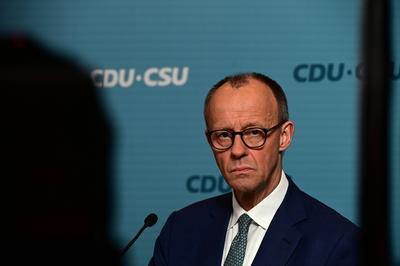 Friedrich Merz (CDU) Dienstagsstatement 28. Januar-stock-foto