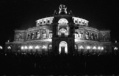 Einweihung der restaurierten Dresdener Semper Oper-stock-foto