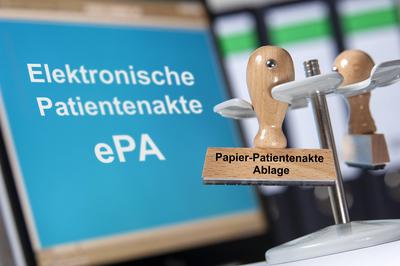Elektronische Patientenakte ePA-stock-foto