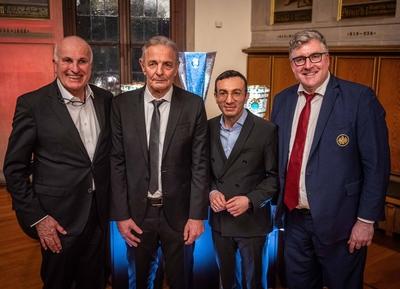 Empfang f?r Karl-Heinz ?Charly? K?rbel-stock-foto