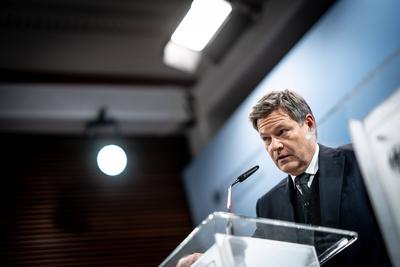 Vorstellung Jahreswirtschaftsbericht 2025 durch Robert Habeck, Bundesminister f?r Wirtschaft und Klimaschutz-stock-foto