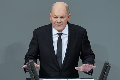 Deutscher Bundestag, 209. Plenarsitzung Regierungserklaerung-stock-foto