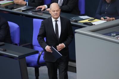 Deutscher Bundestag, 209. Plenarsitzung Regierungserklaerung-stock-foto