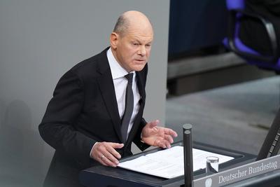 Deutscher Bundestag, 209. Plenarsitzung Regierungserklaerung-stock-foto