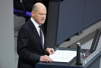 Deutscher Bundestag, 209. Plenarsitzung Regierungserklaerung-stock-foto