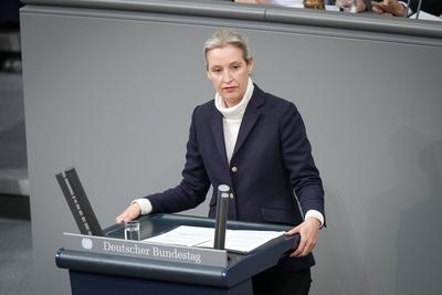 Deutscher Bundestag, 209. Plenarsitzung Regierungserklaerung-stock-foto