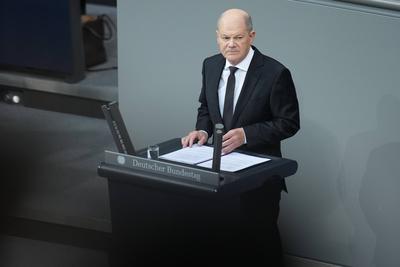 Deutscher Bundestag, 209. Plenarsitzung Regierungserklaerung-stock-foto