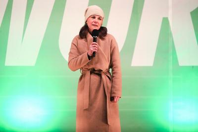 Wahlkampftermin der Gr?nen in Potsdam-stock-foto