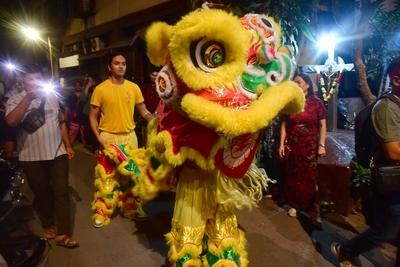 Indian Chinese Community Celebrate Chinese New Year-stock-photo