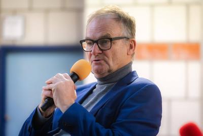 Frank Plasberg beim Bornheimer Ortsgespr?ch - 29.01.2025-stock-foto