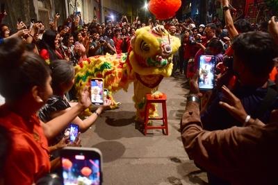 Indian Chinese Community Celebrate Chinese New Year-stock-photo