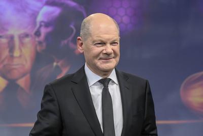 GER, Berlin, TV, maischberger, Scholz, 29.01.2025,-stock-photo