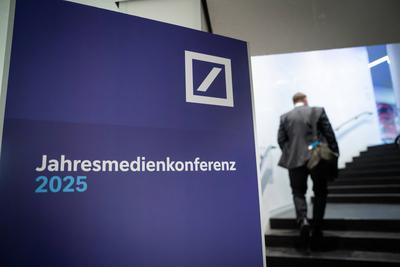 Deutsche Bank Jahresmedienkonferenz 2025-stock-foto