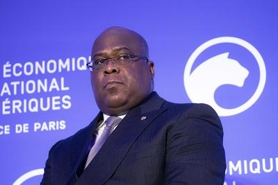Felix Tshisekedi, President Democratic Republic of the Congo (DRC) attends the Conference of Paris at the Organisation-stock-photo