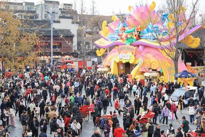 Confucius Temple Tour in Nanjing-stock-photo