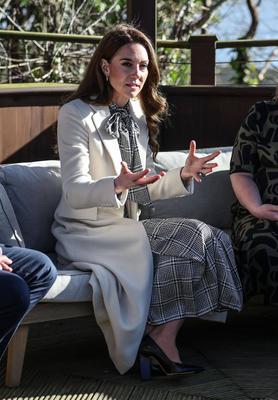 Kate Middleton in South Wales-stock-photo