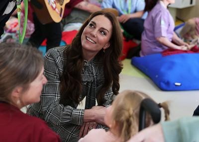 Kate Middleton in South Wales-stock-photo