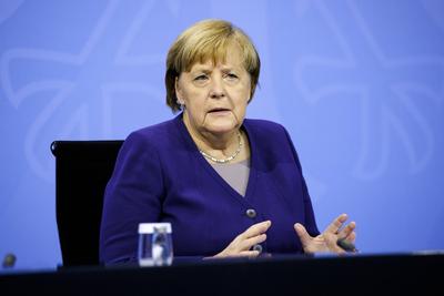 News Themen der Woche KW48 News Bilder des Tages Bundeskanzlerin Angela Merkel aufgenommen im Rahmen einer Pressekonfere-stock-foto