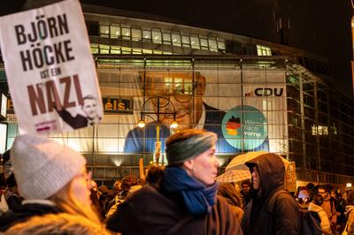 Demo gegen Rechts-stock-photo