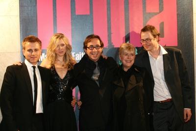 8/ Berlinale: Kevin Bishop, Siobhan Hewlett, Sam Garbarski (Regisseur / Director), Marianne Faithfull, Sebastien Delloye-stock-foto