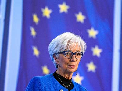 Pressekonferenz der Europaeischen Zentralbank.-stock-foto