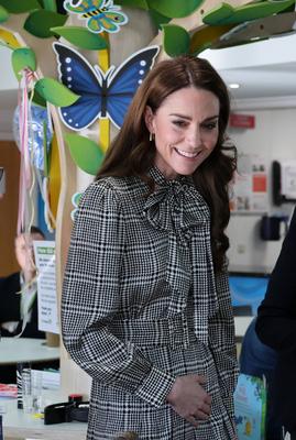 Kate Middleton in South Wales-stock-photo