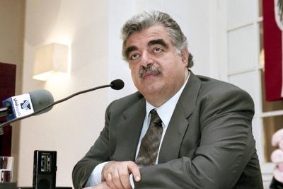 Rafiq Al Hariri Libanesischer Ministerpr?sident Archivbild M?rz 1998 PUBLICATIONxINxGERxSUIxONLY-stock-foto
