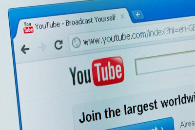 Youtube video hosting services start page October 20, 2011 in Fastiv, Ukraine.-stock-photo