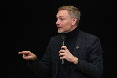 Christian Lindner in G?tersloh-stock-foto