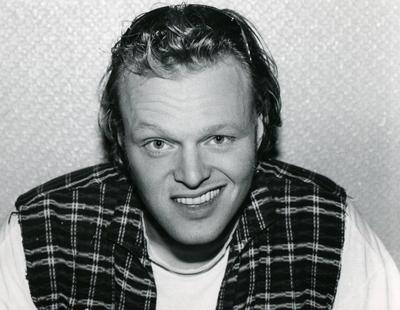 Stefan Raab, Fernsehmoderator bei VIVA-TV und Bl?delmusiker , fotografiert im August 1995.-stock-photo