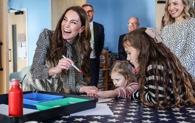 Kate Middleton in South Wales-stock-photo