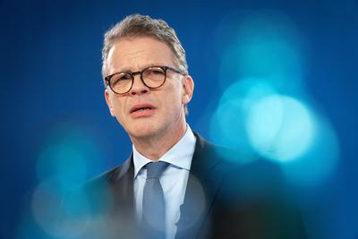 Deutsche Bank Jahresmedienkonferenz 2025-stock-foto