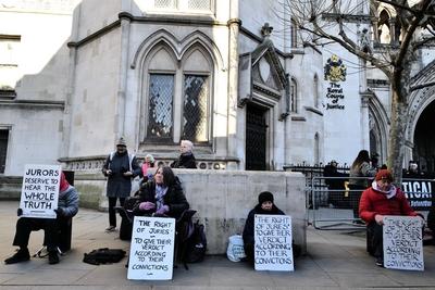 Free Political Prisoners Protest in London-stock-photo