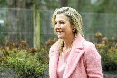 Queen M?xima at National Coalition Financial Health action meeting, Wekerom, The Netherlands-stock-foto