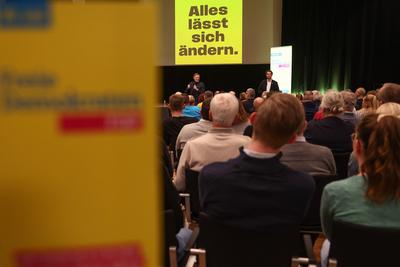 Christian Lindner in G?tersloh-stock-foto