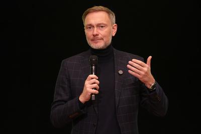 Christian Lindner in G?tersloh-stock-foto