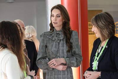 Kate Middleton in South Wales-stock-photo