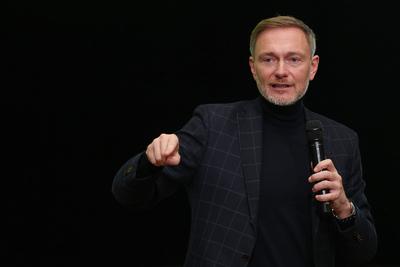 Christian Lindner in G?tersloh-stock-foto