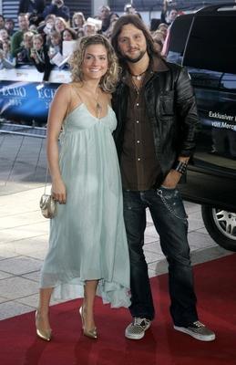 ECHO 2005 Deutscher Musikpreis Ankunft Berlin Jeanette Biedermann mit neuem Freund Joerg Weissel-stock-photo