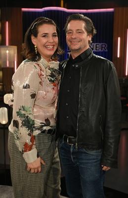 Schauspieler Paar Elena Uhlig und Fritz Karl-stock-foto
