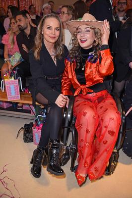 Regina Halmich, Kristina Vogel - MARINA HOERMANSEDER FASHION SHOW w?hrend der Berlin Fashion Week Herbst/Winter 2025 in-stock-foto