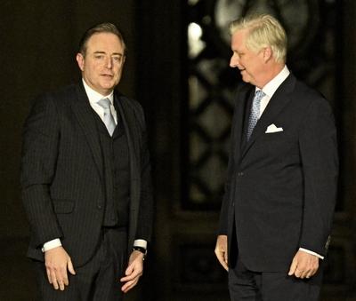Consultations of King Philippe with informeur Bart De Wever 31/01/2025-stock-foto